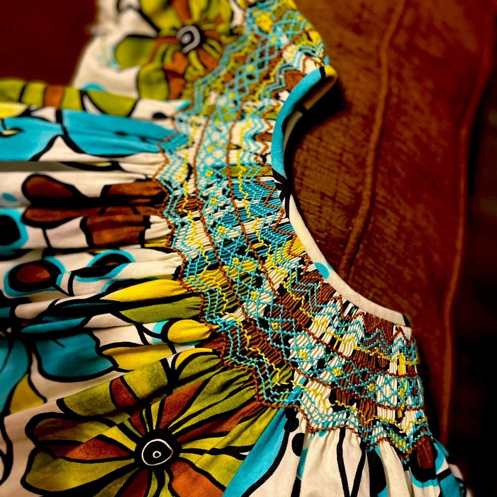Girls smocked dress